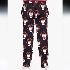 Maruchan Ramen Pajama Pants Mens Black Red Sleep Pant Lounge Gift, M